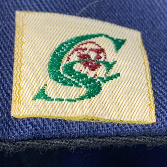 Vintage Classic Sportswear Embroidered HARZA Hat Adjustable Leather Clasp Blue - Picture 7 of 9